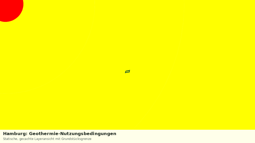 Statische Kartenansicht: Hamburg: Geothermie-Nutzungsbedingungen