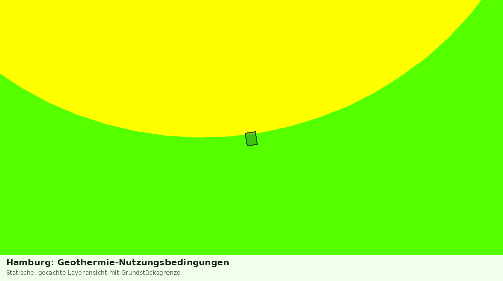Statische Kartenansicht: Hamburg: Geothermie-Nutzungsbedingungen