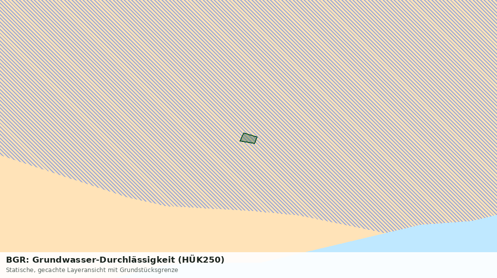Statische Kartenansicht: BGR: Grundwasser-Durchlässigkeit (HÜK250)