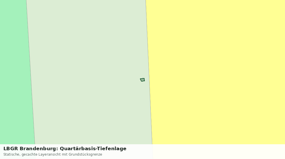 Statische Kartenansicht: LBGR Brandenburg: Quartärbasis-Tiefenlage