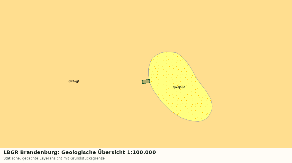 Statische Kartenansicht: LBGR Brandenburg: Geologische Übersicht 1:100.000