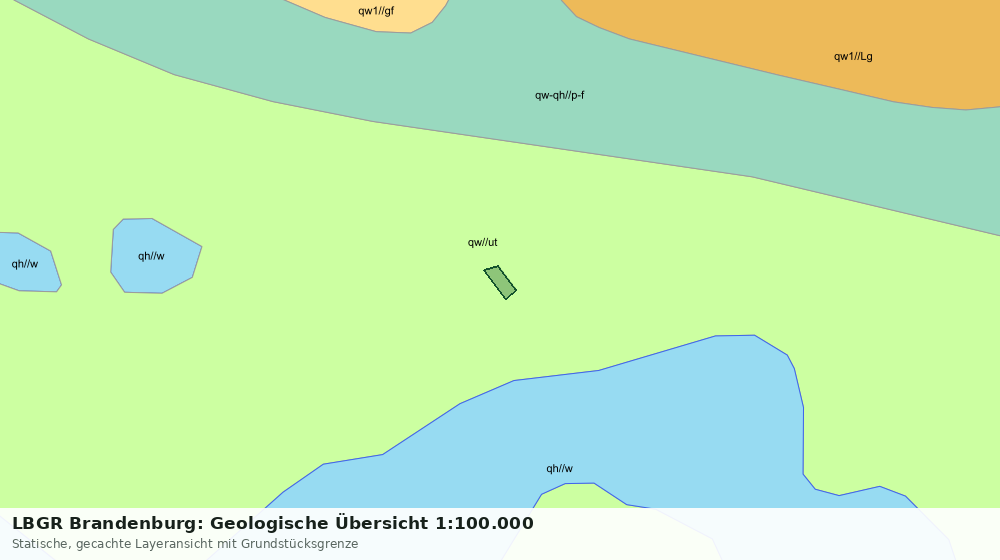 Statische Kartenansicht: LBGR Brandenburg: Geologische Übersicht 1:100.000