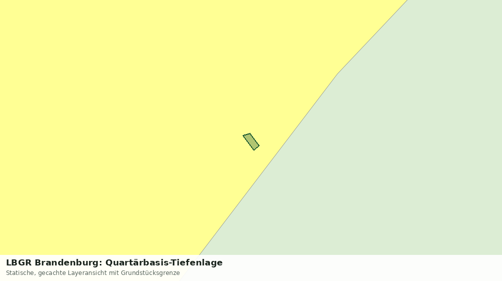Statische Kartenansicht: LBGR Brandenburg: Quartärbasis-Tiefenlage