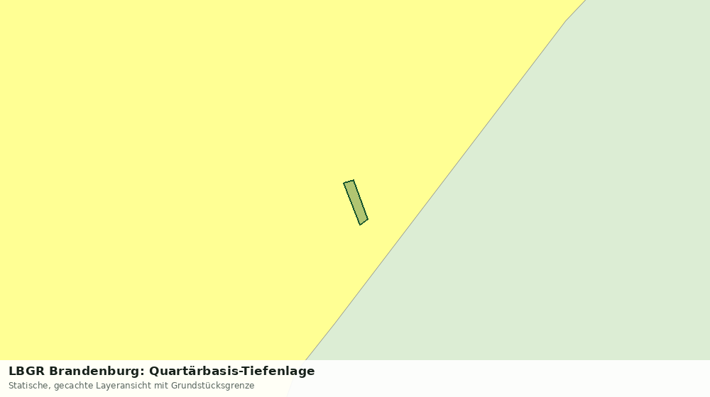 Statische Kartenansicht: LBGR Brandenburg: Quartärbasis-Tiefenlage