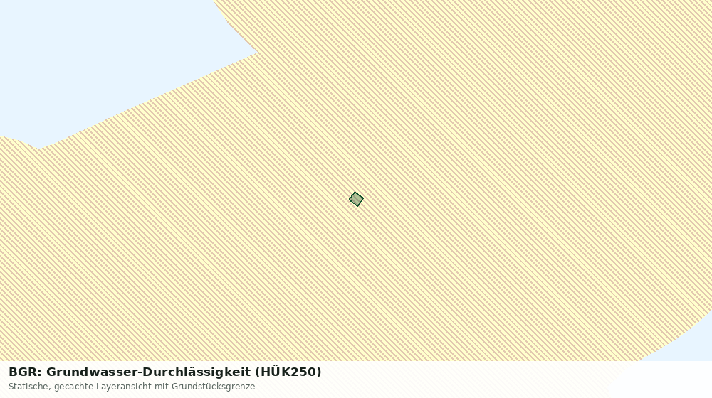 Statische Kartenansicht: BGR: Grundwasser-Durchlässigkeit (HÜK250)