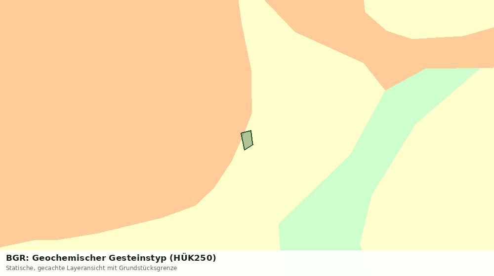 Statische Kartenansicht: BGR: Geochemischer Gesteinstyp (HÜK250)