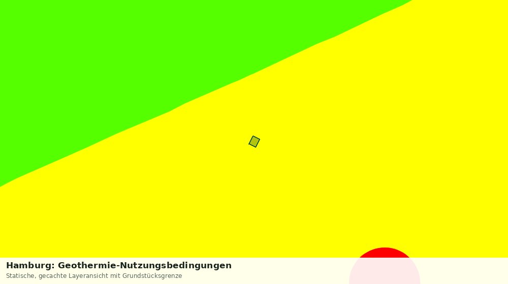 Statische Kartenansicht: Hamburg: Geothermie-Nutzungsbedingungen