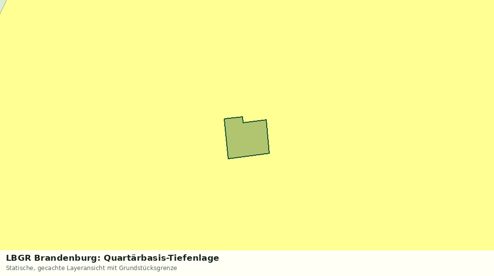 Statische Kartenansicht: LBGR Brandenburg: Quartärbasis-Tiefenlage