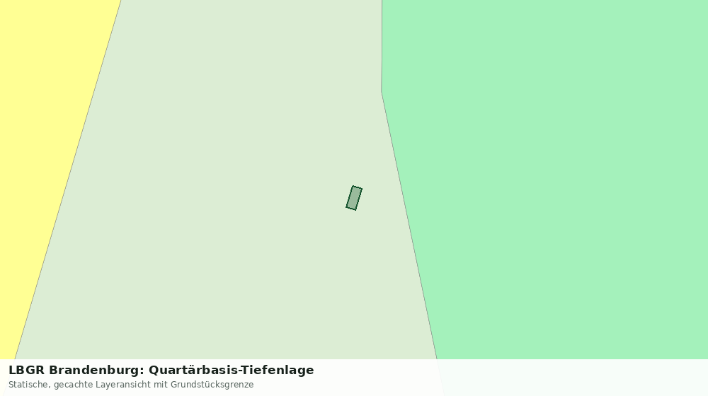 Statische Kartenansicht: LBGR Brandenburg: Quartärbasis-Tiefenlage