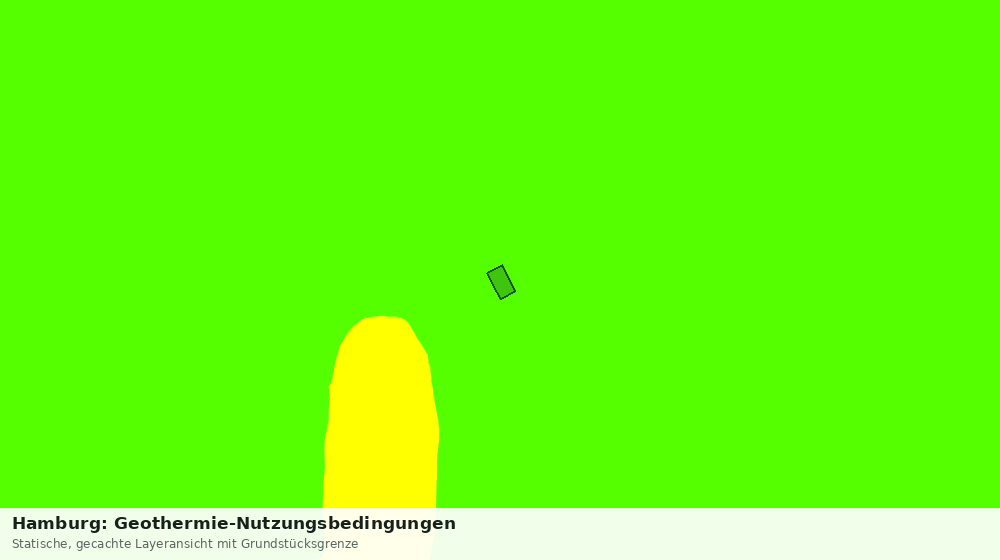 Statische Kartenansicht: Hamburg: Geothermie-Nutzungsbedingungen