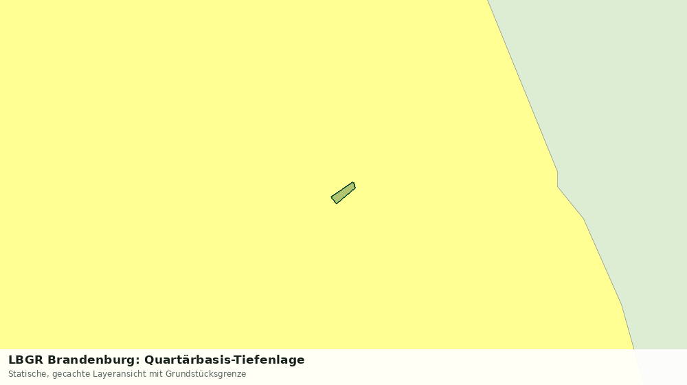 Statische Kartenansicht: LBGR Brandenburg: Quartärbasis-Tiefenlage