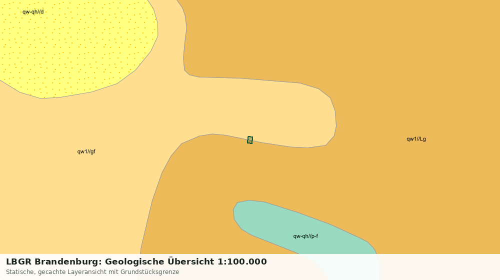Statische Kartenansicht: LBGR Brandenburg: Geologische Übersicht 1:100.000