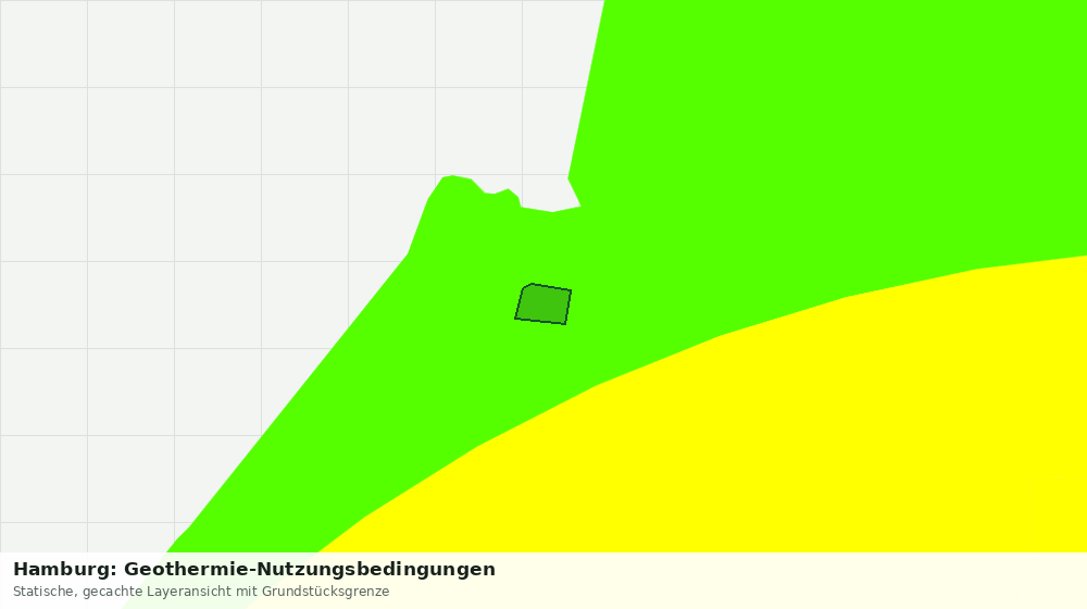 Statische Kartenansicht: Hamburg: Geothermie-Nutzungsbedingungen