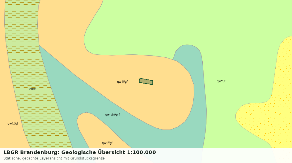 Statische Kartenansicht: LBGR Brandenburg: Geologische Übersicht 1:100.000