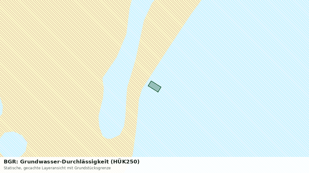 Statische Kartenansicht: BGR: Grundwasser-Durchlässigkeit (HÜK250)