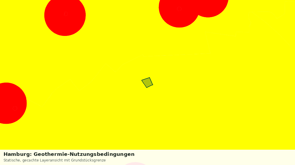 Statische Kartenansicht: Hamburg: Geothermie-Nutzungsbedingungen