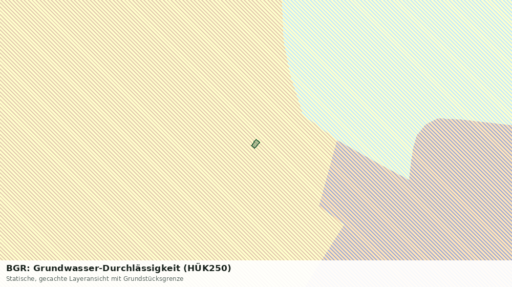Statische Kartenansicht: BGR: Grundwasser-Durchlässigkeit (HÜK250)