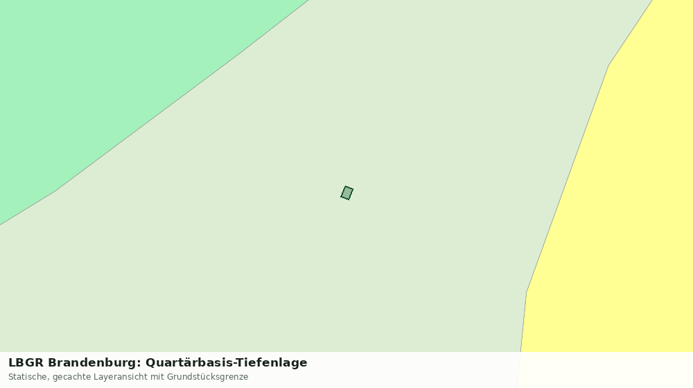 Statische Kartenansicht: LBGR Brandenburg: Quartärbasis-Tiefenlage