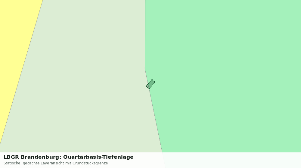 Statische Kartenansicht: LBGR Brandenburg: Quartärbasis-Tiefenlage