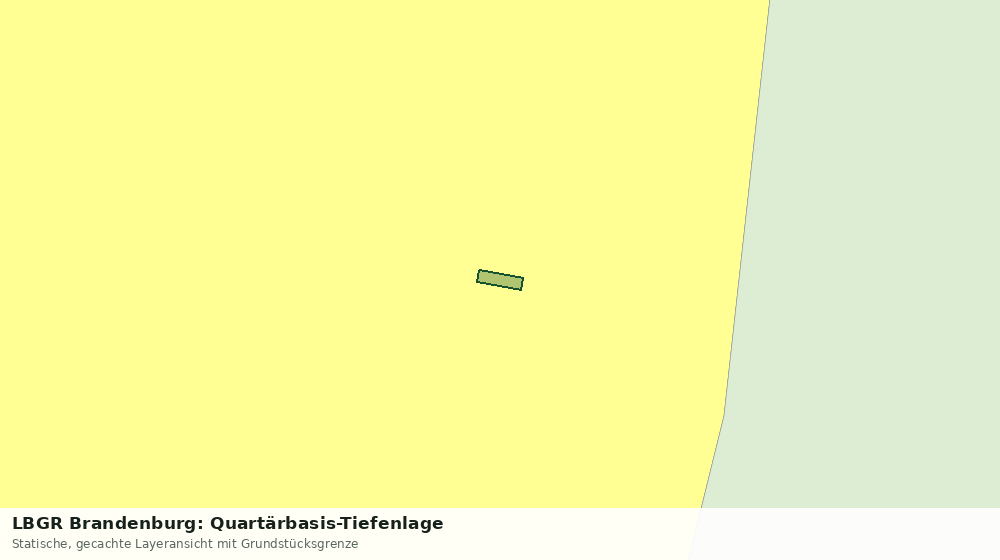 Statische Kartenansicht: LBGR Brandenburg: Quartärbasis-Tiefenlage