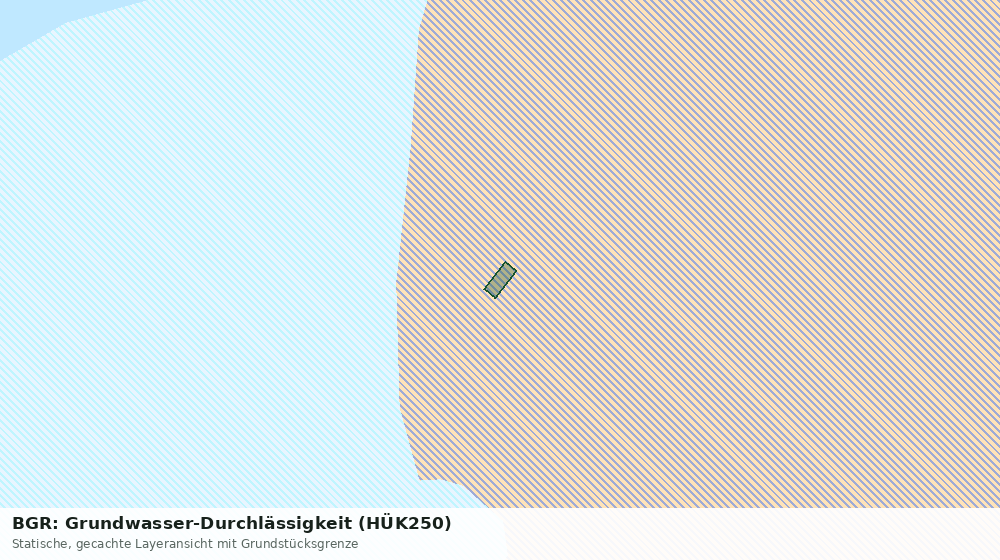 Statische Kartenansicht: BGR: Grundwasser-Durchlässigkeit (HÜK250)