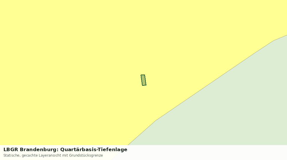 Statische Kartenansicht: LBGR Brandenburg: Quartärbasis-Tiefenlage
