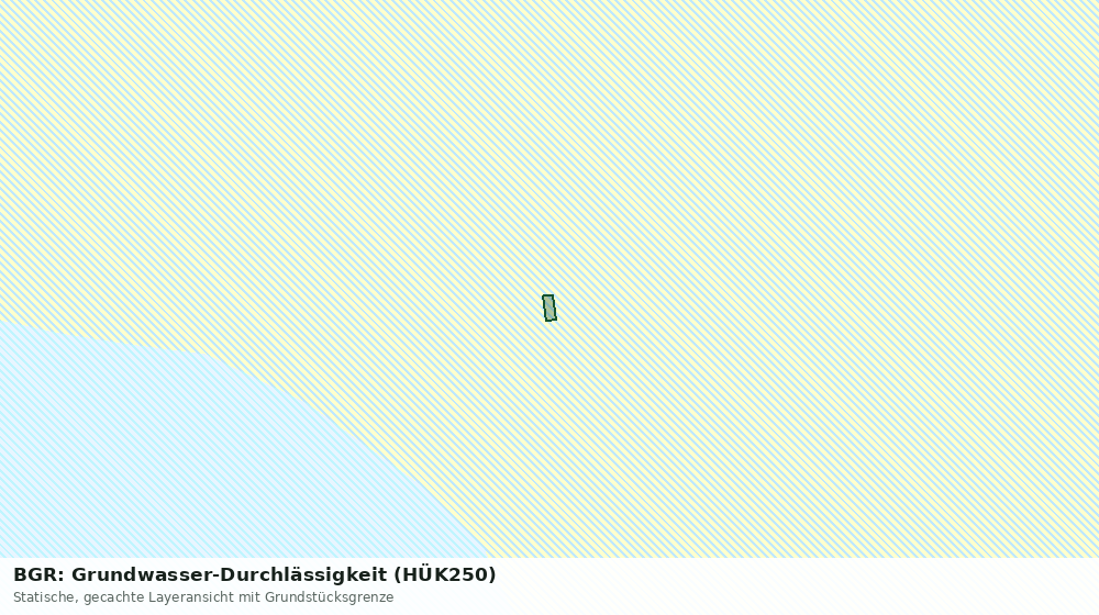 Statische Kartenansicht: BGR: Grundwasser-Durchlässigkeit (HÜK250)