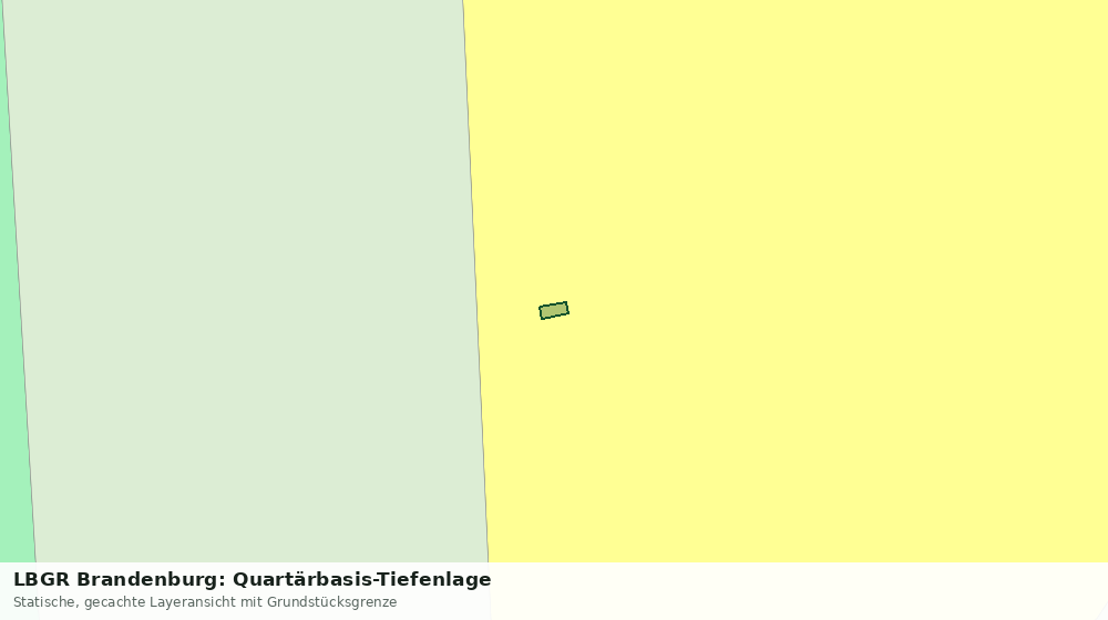 Statische Kartenansicht: LBGR Brandenburg: Quartärbasis-Tiefenlage