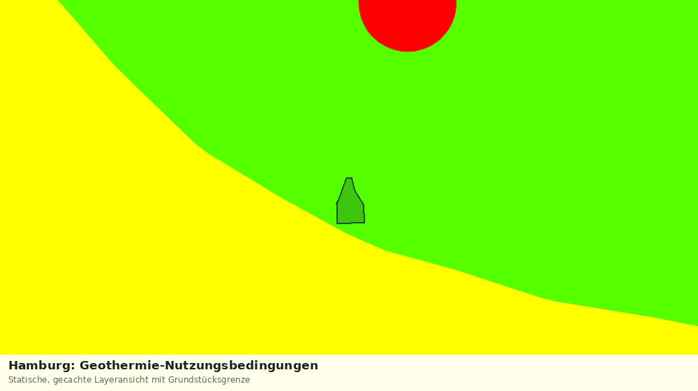 Statische Kartenansicht: Hamburg: Geothermie-Nutzungsbedingungen