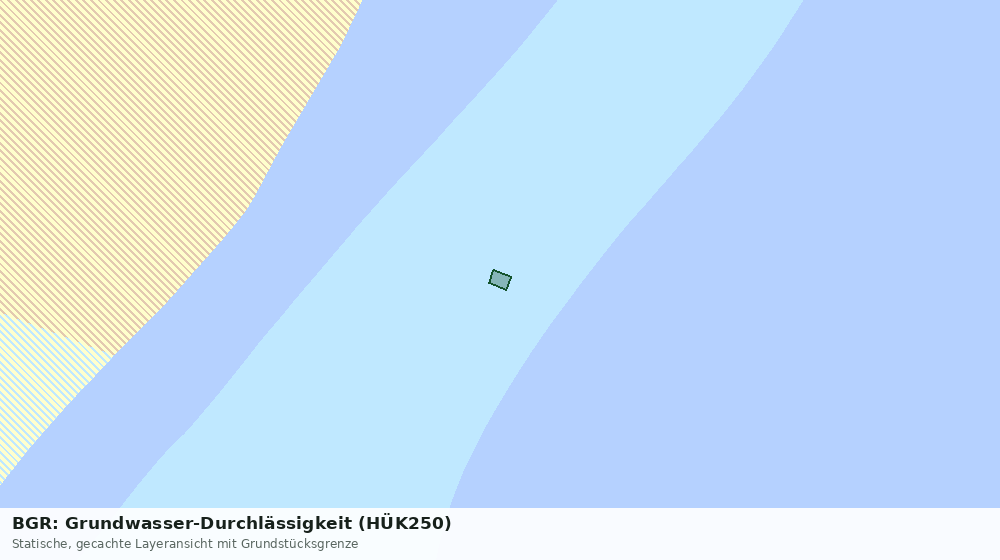 Statische Kartenansicht: BGR: Grundwasser-Durchlässigkeit (HÜK250)
