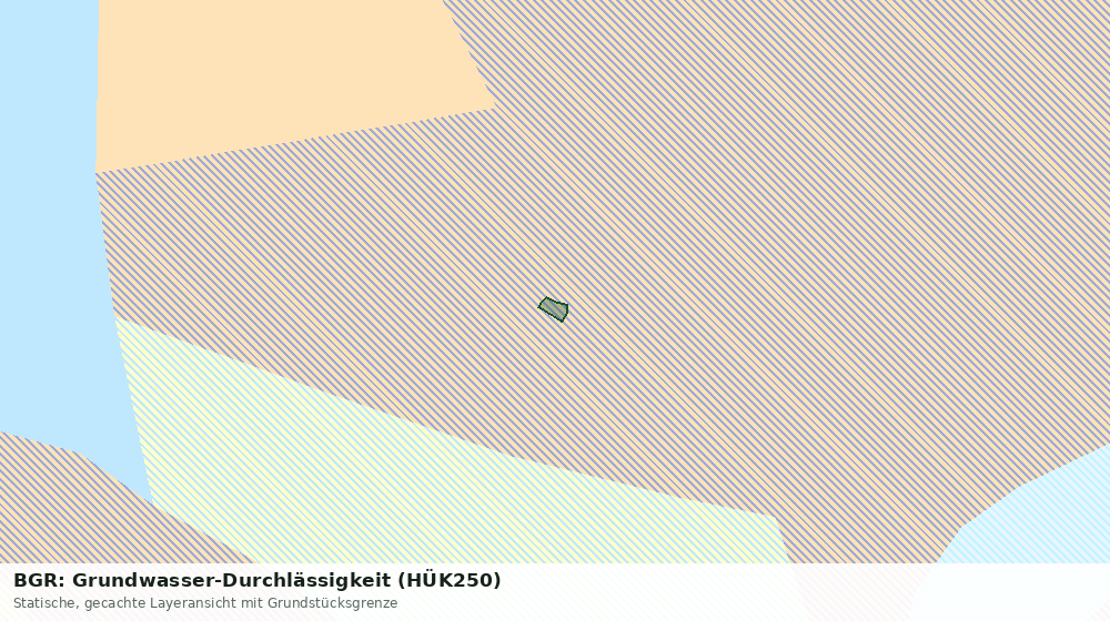 Statische Kartenansicht: BGR: Grundwasser-Durchlässigkeit (HÜK250)