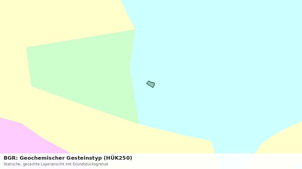 Statische Kartenansicht: BGR: Geochemischer Gesteinstyp (HÜK250)