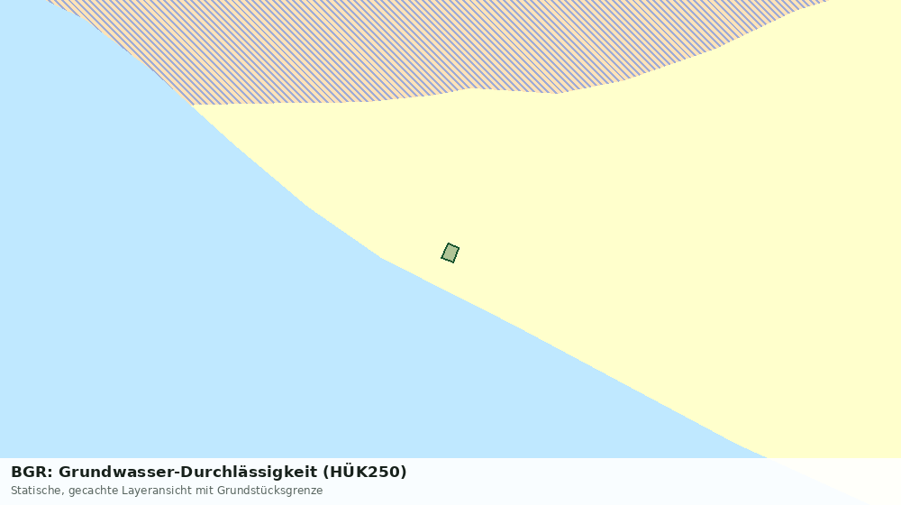 Statische Kartenansicht: BGR: Grundwasser-Durchlässigkeit (HÜK250)