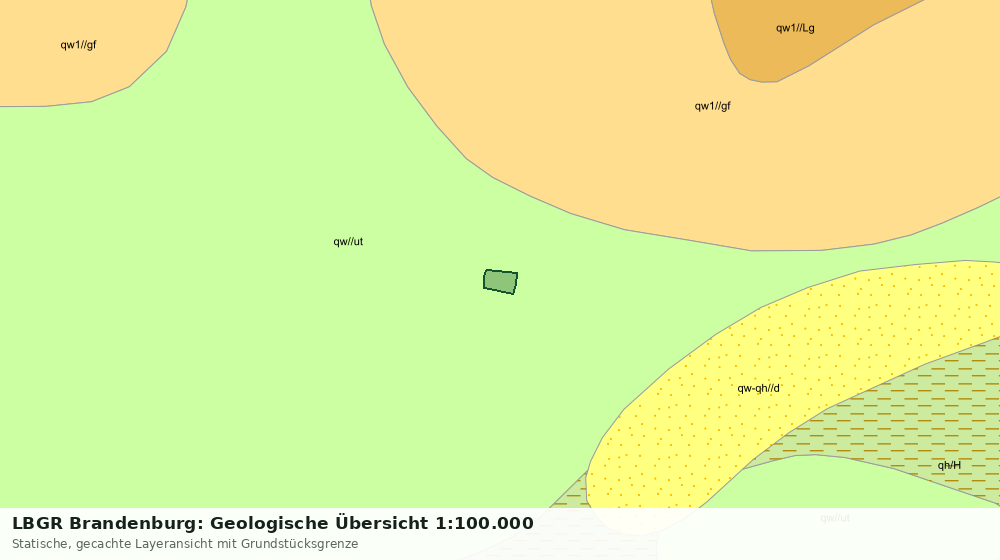 Statische Kartenansicht: LBGR Brandenburg: Geologische Übersicht 1:100.000