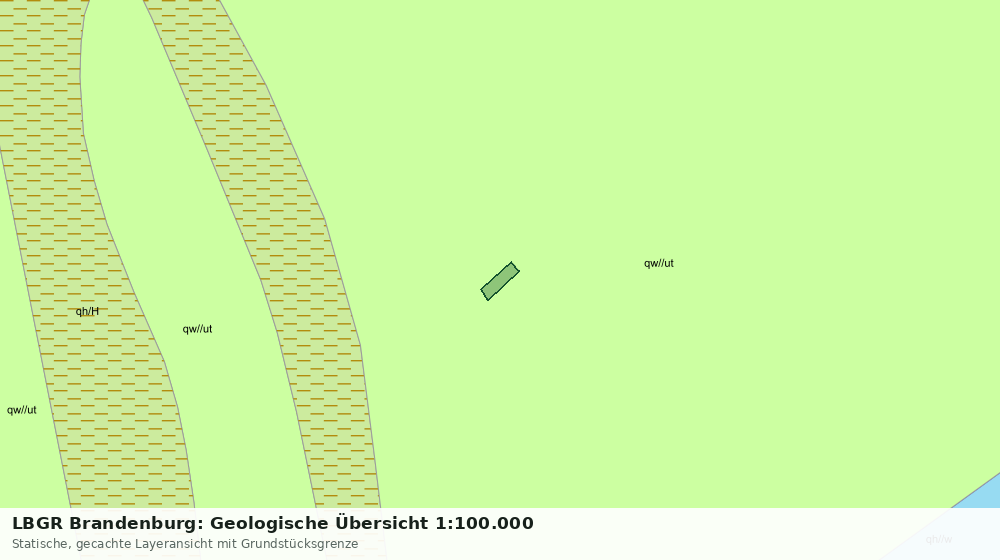 Statische Kartenansicht: LBGR Brandenburg: Geologische Übersicht 1:100.000