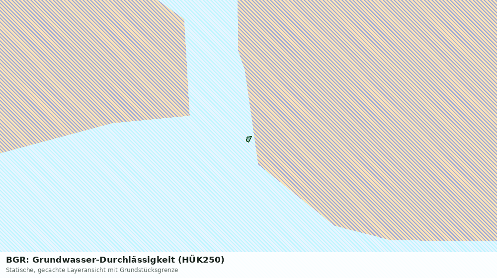 Statische Kartenansicht: BGR: Grundwasser-Durchlässigkeit (HÜK250)