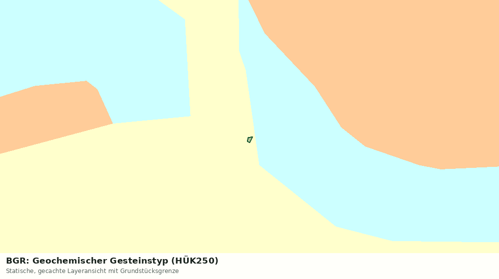 Statische Kartenansicht: BGR: Geochemischer Gesteinstyp (HÜK250)