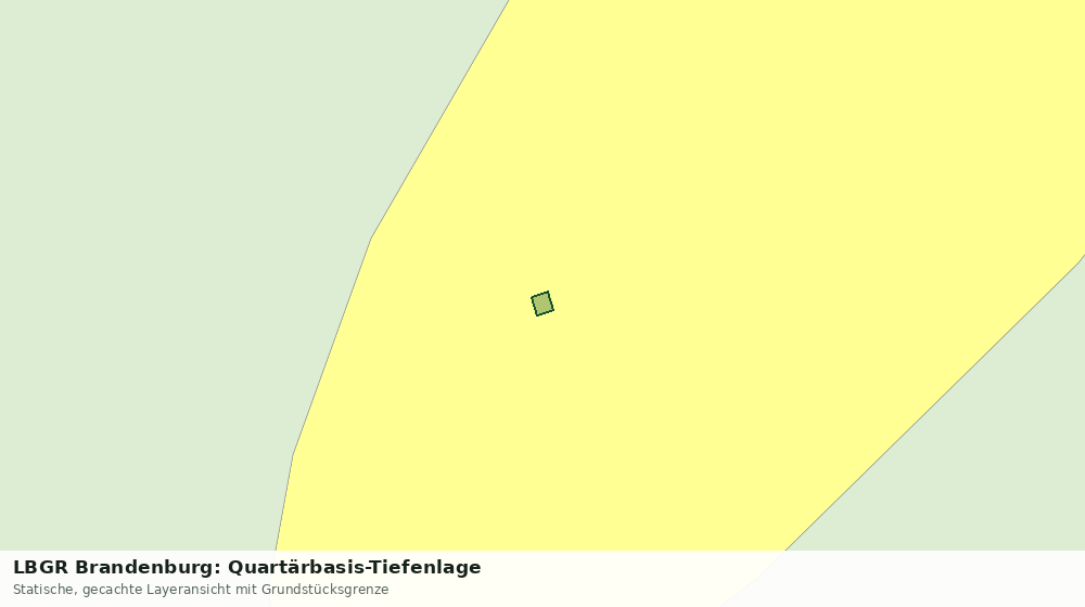 Statische Kartenansicht: LBGR Brandenburg: Quartärbasis-Tiefenlage
