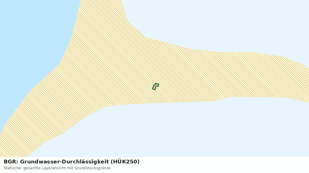 Statische Kartenansicht: BGR: Grundwasser-Durchlässigkeit (HÜK250)