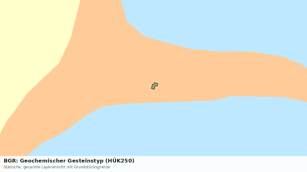 Statische Kartenansicht: BGR: Geochemischer Gesteinstyp (HÜK250)