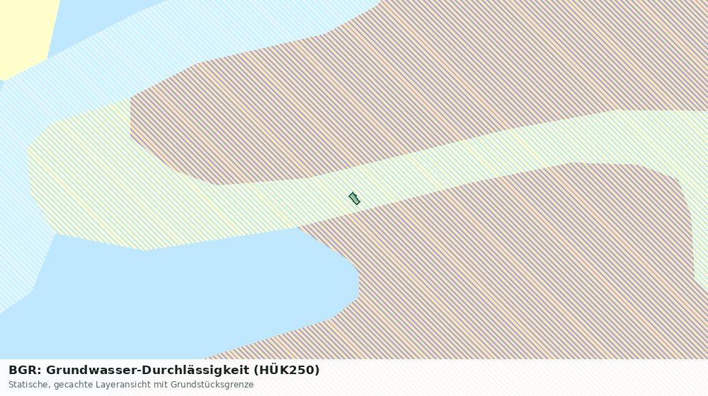 Statische Kartenansicht: BGR: Grundwasser-Durchlässigkeit (HÜK250)