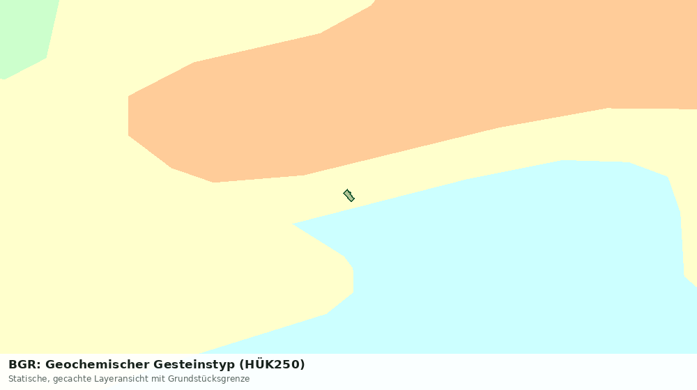 Statische Kartenansicht: BGR: Geochemischer Gesteinstyp (HÜK250)
