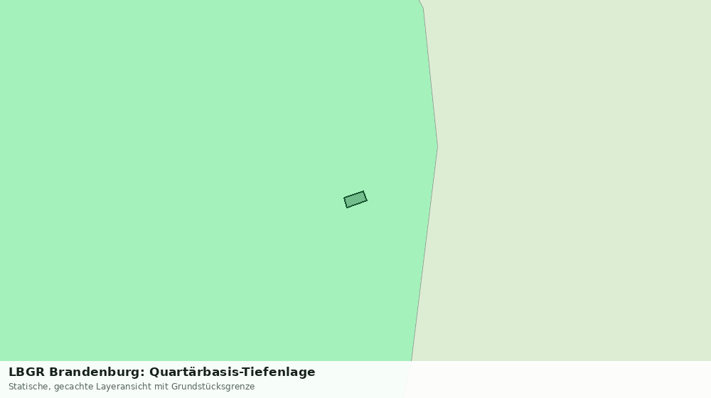 Statische Kartenansicht: LBGR Brandenburg: Quartärbasis-Tiefenlage