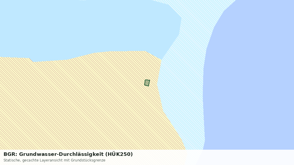 Statische Kartenansicht: BGR: Grundwasser-Durchlässigkeit (HÜK250)