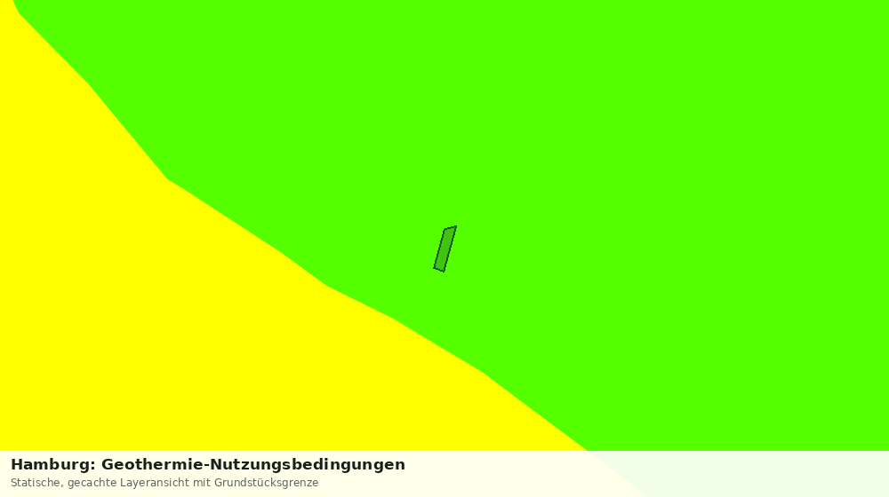 Statische Kartenansicht: Hamburg: Geothermie-Nutzungsbedingungen