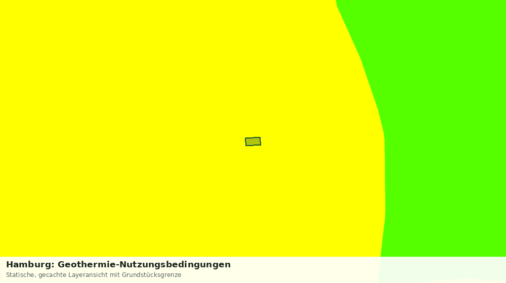 Statische Kartenansicht: Hamburg: Geothermie-Nutzungsbedingungen