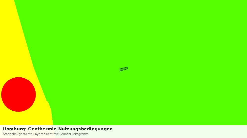 Statische Kartenansicht: Hamburg: Geothermie-Nutzungsbedingungen