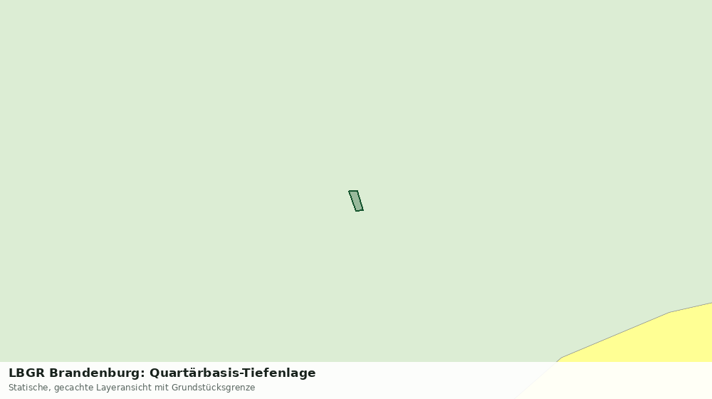 Statische Kartenansicht: LBGR Brandenburg: Quartärbasis-Tiefenlage