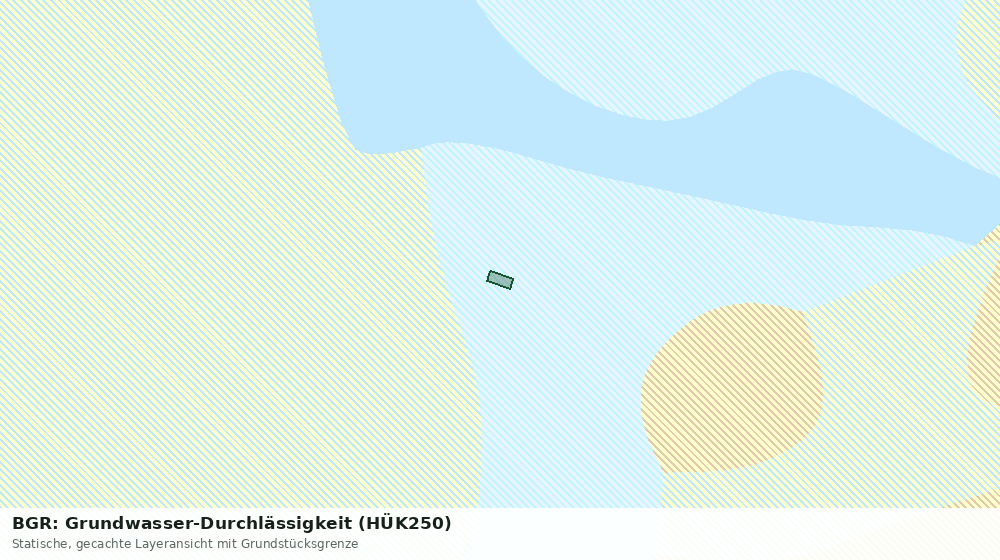 Statische Kartenansicht: BGR: Grundwasser-Durchlässigkeit (HÜK250)