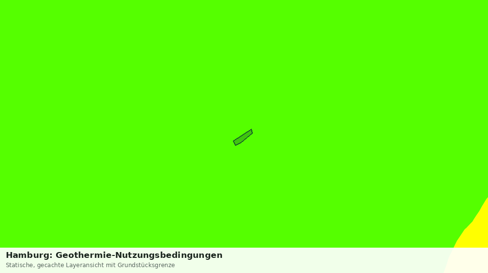 Statische Kartenansicht: Hamburg: Geothermie-Nutzungsbedingungen